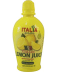 Italia Garden Italian Lemon Juice with Pure Lemon Essence 423 Fl Oz 125 Milliliter