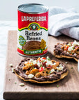 La Preferida Authentic Refried Pinto Beans  Homemade taste of traditional creamy frijoles refritos 4 simple ingredient 16 oz Pack of 6