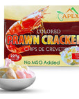 Prawn Chip Uncooked NO MSG ADDED 8oz By APEXY (Muti Color NO MSG ADDED)