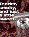 Old Trapper Beef Jerky Peppered 10Ounce Pack Spicy Meat Snacks for Lunches or Between Meals 11 Grams of Protein Zero Grams of Fat and 70 Calories per Ounce Pack of One