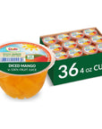 Dole Fruit Bowls Diced Mango in 100 Juice Snacks 4oz 36 Total Cups Gluten  Dairy Free Bulk Lunch Snacks for Kids  Adults