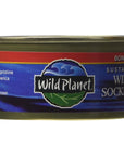 Wild Planet Sockeye Salmon Skinless  Boneless 3rd Party Mercury Tested 6 Ounce Pack of 4