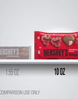 HERSHEYS Milk Chocolate Filled with Strawberry Flavored Crème Hearts Candy Valentines Day Candy 10 Oz Bag