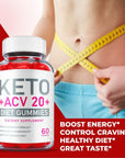 Keto ACV 20 Gummies - Official Formula, Vegan - Keto ACV 20 Plus Gummies, Keto ACV 20+ Gummies Apple Cider Vinegar, Vitamin B12, Beet Root Juice Keto ACV 20 Plus Jujubes, Pomegranate (60 Gummies)