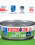 Bumble Bee Chunk Light Tuna In Water 5 oz Cans Pack of 24  Wild Caught Skipjack Tuna  23g Protein Per Serving  MSC Certified Sustainable Seafood NonGMO Gluten Free Kosher