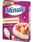 Minute Jasmine Rice Instant Jasmine Rice for Quick Dinner Meals 12 Ounce Box