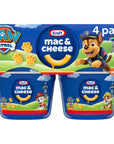 Kraft Easy Microwavable Macaroni and Cheese Cups with Nickelodeon Paw Patrol Pasta Shapes 4 ct Pack 19 oz Cups