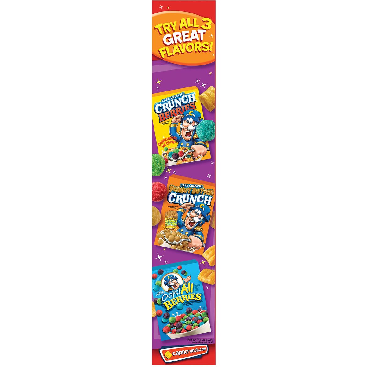 Capn Crunch Breakfast Cereal Original 14oz Boxes 4 Pack