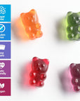 Sugar Free Gummy Bears Keto Candy  Assorted Fruit Flavors Keto Snacks  Vegan Gummy Bears Gluten Free Low Carb Keto Friendly SugarFree Gummies  Bulk 1 LB