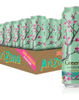 AriZona Green Tea with Ginseng and Honey  Big Can 22 Fl Oz Pack of 24