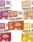 Wild Zora Instant Keto-Friendly Soups 5-Pack Variety, Broth Made with Grass-Fed Beef, Free-Range Chicken, and Vegetables, Gluten-Free, Low Carb, No Added Sugar, Flavorful Pantry Staples - 0.5oz/13g