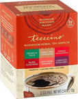 Teeccino Mushroom Herbal Tea  Mushroom Adaptogen Tea Sampler  Support Your Health With Mushrooms and Adaptogenic Herbs Prebiotic Caffeine Free Acid Free 12 Tea Bags