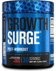 Jacked Factory Growth Surge Creatine Post Workout w/L-Carnitine - Daily Muscle Builder & Recovery Supplement with Creatine Monohydrate, Betaine, L-Carnitine L-Tartrate - 30 Servings, Fruit Punch