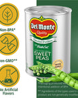 Del Monte Tender Petites Very Young Small Sweet Peas Pack of 12 1525 oz Can