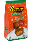 REESE'S Miniatures Milk Chocolate Peanut Butter Cups, Christmas Candy Bulk Bag, 34.1 oz