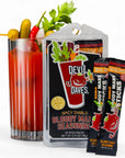 Devil Daves Diablo Bloody Mary Stick Packs  Singles To Go  Turns any tomato juice into Bloody Mary Caesar or Michelada  Easy Open  Stay Fresh packets 1 Count  Pack of 10