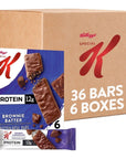 Special K Protein Meal Bars 12g of Protein Good Source of Fiber Brownie Batter 6 Boxes 36 Bars