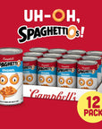 SpaghettiOs Original Canned Pasta, Healthy Snack for Kids and Adults, 22.4 OZ Can (Pack of 12)