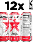 Rockstar Pure Zero Energy Drink Fruit Punch 0 Sugar with Caffeine and Taurine 16oz Cans 12 Pack Packaging May Vary