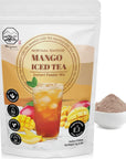 Mango Bubble Iced Tea Instant Powder Mix  1kg 33 Drinks  For Iced Tea Boba Tea Ice Blended Smoothies and Sorbet  Authentic Taiwan Recipe  No Fat No Preservatives by Moriyama Teahouse