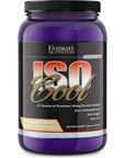 Ultimate Nutrition ISO Cool Whey Isolate Protein Powder - Keto Friendly - Sugar, Carb and Fat-Free - 23 Grams of Protein Per Serving, Vanilla, 2 Pounds