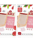 Katz Gluten Free Toaster Pastries Strawberry Easy Breakfast Food Or Anytime Healthy Snacks For Adults  Kids Gluten Free Snacks Dairy Free Nut Free Peanut Free Soy Free Snacks For Adults Kosher Snacks 8 OZ Pack Of 2