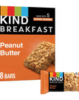 KIND Breakfast Bars, Peanut Butter, Healthy Snacks, Gluten Free, 8 Count