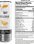 CELSIUS Sparkling Orange, Functional Essential Energy Drink - 12 Fl Oz (Pack of 12)