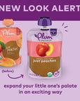 Plum Organics | Stage 1 | Organic Baby Food Meals [4+ Months] | Peach Puree | 3.5 Ounce Pouch (Pack of 12) Packaging May Vary