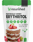 So Nourished Erythritol Sweetener Granular - 1:1 Sugar Substitute, Keto - 0 Calorie, 0 Net Carb, Non-GMO (1 lb / 16 oz)