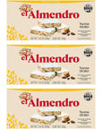 El Almendro Crunchy Almond Turron 3 PACK 705oz Each Bar