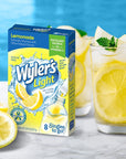 Wylers Light Singles Water Drink Mix To Go Powder Packets Lemonade 8 Count