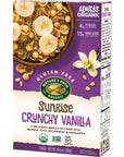 Nature's Path Organic Gluten Free Sunrise Crunchy Vanilla Cereal, 10.6 Ounce (Pack of 12), Non-GMO, 15g Whole Grains, 4g Fiber