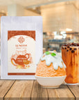 LA MOON TEA Premium Thai Tea Mix Powder  Assam Loose Leaf Tea Blend From Thailand for Original Hot or Iced Thai Tea Taste  Ideal for Bubble Tea  Milk Tea 705 oz