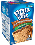 Pop Tarts Toaster Pastries Unfrosted Brown Sugar Cinnamon 8 ea Pack of 2