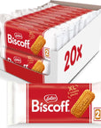 Lotus Biscoff Cookies Caramelized Biscuit Cookie Snack Dispenser Box 20 sleeves of 2 extra large cookies Vegan 09 Ounce Pack of 20