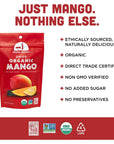 Mavuno Harvest Mango Dried Fruit Snacks | Unsweetened Organic Dried Mango Slices | Gluten Free Healthy Snacks for Kids and Adults | Vegan, Non GMO, Direct Trade | 1 Pound Resalable Bag