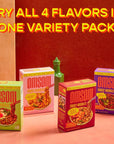 Saucy Premium Noodle Variety Pack by Omsom Noodles with Asian Inspired Flavors Soy Garlic Chili Sesame Coconut Lemongrass Curry  Garlic Black Pepper No Preservatives 10 Pack