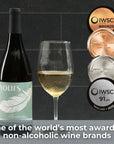 YOURS NonAlcoholic Wine California Chardonnay  Award Winning Alcohol Removed White Wine Only 30 Calories and No Added Sugar