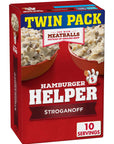 Betty Crocker Hamburger Helper Stroganoff Pasta  Creamy Sauce Mix Twin Pack 13 oz