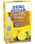 Country Time Lemonade Zero Sugar On The Go 6 Sachet Drink Mix 237g Pack of 4