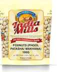 INDIA MILLS Foxnuts, Phool Patasha  Makhana - 100 gm