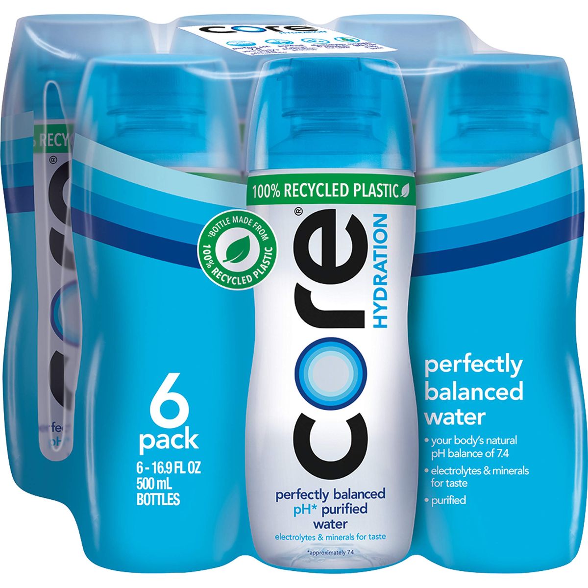 Core Hydration Perfectly Balanced Water 5 L bottles 24 Count 4 Packs of 6 USA Gymnastics Official Hydration Partner