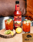 Master of Mixes 5 Pepper Extra Spicy Bloody Mary Drink Mix Ready to Use 1 Liter Bottle 338 Fl Oz Pack of 3