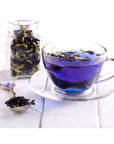 Zyanna Blue Pea Tea  Butterfly Pea Flower Tea with Lemongrass 353oz100g50 Cups Caffeine Free Drinks Food Coloring Iced Teas Cocktails  100 Natural  Brew Hot or Cold