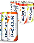 Phocus Energy Boost Bundle Variety Pack  No Sugar  75mg Caffeine  LTheanine  0 Calories  Natural Flavors  Sweeteners  115 Fl oz Pack of 12