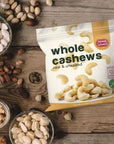 Spicy World Raw Cashews Whole 5 Pound Bulk  Unsalted Natural  Pure No Chemicals