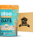 Unrivaled Taste and Nutrition of Old Fashioned Oats Includes Zego Gluten Free Organic Rolled Oats  Double Protein Old Fashioned Oatmeal 14 oz Organic Rolled Oats Comes with GOOD FOR MY HOME Box