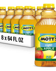 Motts Apple Light Juice Drink 64 Fl Oz Bottle Pack Of 8 42 Fruit Juice With 50 Fewer Calories Than 100 Apple Juice Excellent Source Of Vitamin C