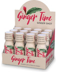 Ginger Time Ginger Shots  Ginger with Citrus  Honey  NonGMO  No Preservatives or Artificial FlavorsColorsSweeteners  B Vitamins  No Need for Refrigeration 12 Pack